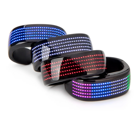 LED Armband, Blue tooth Programierbar Light up USB Aufladbar ‍