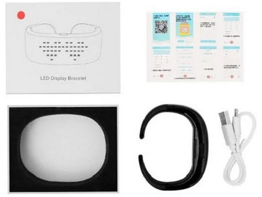 LED Armband, Blue tooth Programierbar Light up USB Aufladbar ‍